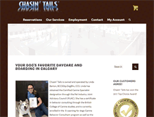 Tablet Screenshot of chasin-tails.ca